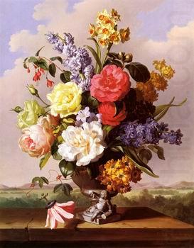 Floral, beautiful classical still life of flowers.121, unknow artist